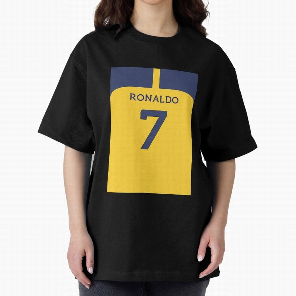 Cristiano Ronaldo Al Nassr Oversized T-Shirt Feel FIFA World Cup 2026 Group Stage for Fans of Messi, CR7 and Mbappe and Argentina and Brazil, Bringing Stadium Memories, Football Loyalty, International Chants and Championship Tradition; Built for