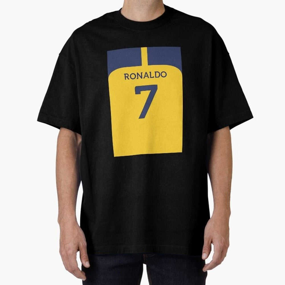 Cristiano Ronaldo Al Nassr Oversized T-Shirt Feel FIFA World Cup 2026 Group Stage for Fans of Messi, CR7 and Mbappe and Argentina and Brazil, Bringing Stadium Memories, Football Loyalty, International Chants and Championship Tradition; Built for