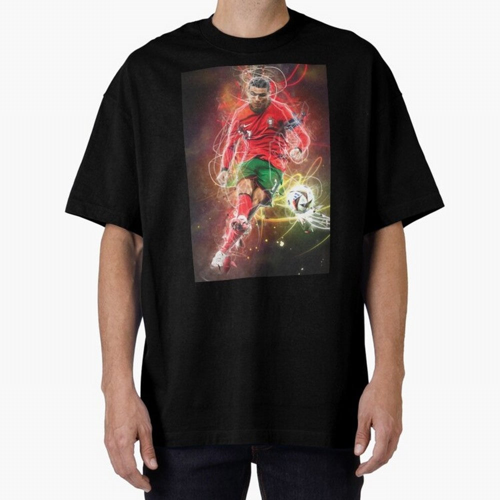 Cristiano Ronaldo Oversized T-Shirt Bring International Match Energy to FIFA World Cup 2026 Group Stage Spirit, Connected to Netherlands, Messi and Cristiano Ronaldo, Worldwide Fan Energy, Dramatic Goals, Stadium Lights and Championship