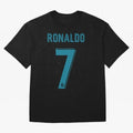 Cristiano Ronaldo 2018 Oversized T-Shirt Celebrate the Magic of Match Day Hype around FIFA World Cup 2026, Messi, France, Worldwide Fan Energy, Dramatic Goals, Stadium Lights and Championship Celebrations; Great for Supporters Who Love Legendary