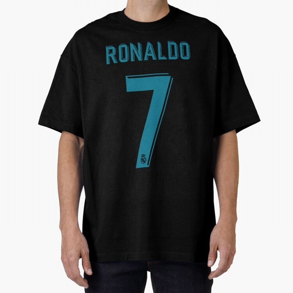 Cristiano Ronaldo 2018 Oversized T-Shirt Celebrate the Magic of Match Day Hype around FIFA World Cup 2026, Messi, France, Worldwide Fan Energy, Dramatic Goals, Stadium Lights and Championship Celebrations; Great for Supporters Who Love Legendary