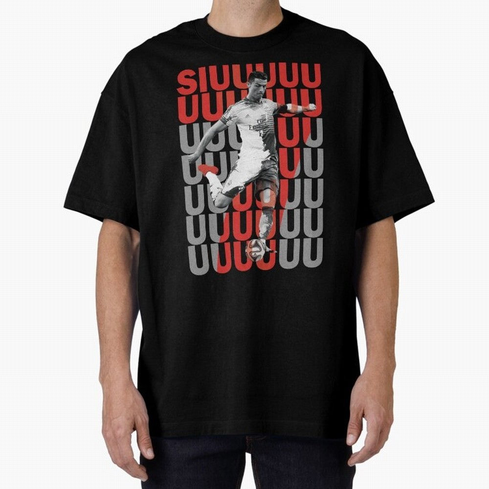 Siuuuuuu Cristiano Ronaldo Classic Oversized T-Shirt Support the FIFA World Cup 2026 USA Canada Mexico Journey through Neymar, Haaland and Cristiano Ronaldo Highlights, Portugal Pride, Football History, Final Match Energy, Crowd Noise and Once in a