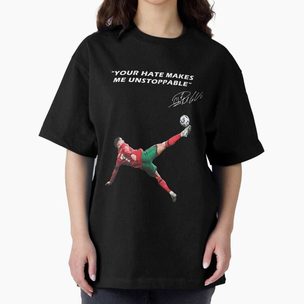 Cristiano Ronaldo Footballer Oversized T-Shirt Turn Every Weekend Toward FIFA World Cup 2026 for Fans of Messi, Neymar and Mbappe and Argentina, France and Brazil, Bringing Goal Celebration Energy, Supporter Heritage, Football Icons and Worldwide