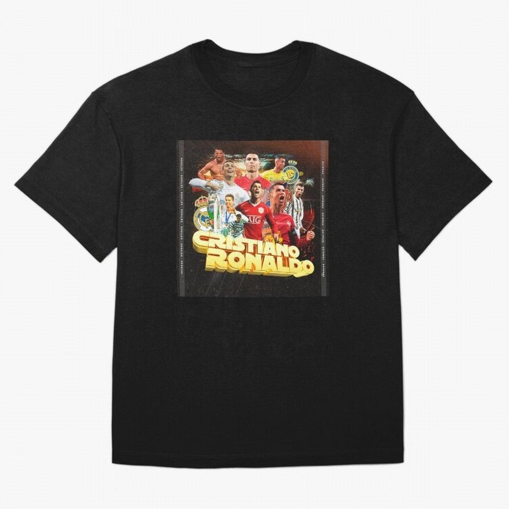 Cristiano Ronaldo Best of Career Oversized T-Shirt Bring Trophy Dreams to FIFA World Cup 2026 for Fans of Cristiano Ronaldo, Haaland and CR7 and Portugal, Bringing Football Passion, Legendary Performances, Festival Vibes and Supporter Community;