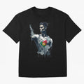 Cristiano Ronaldo splash art Oversized T-Shirt Make the Season About Global Football Passion for FIFA World Cup 2026 USA Canada Mexico, Featuring Messi, CR7 and Mbappe, Argentina, France and Brazil, Championship Spirit, Famous Goals, Roaring Crowds