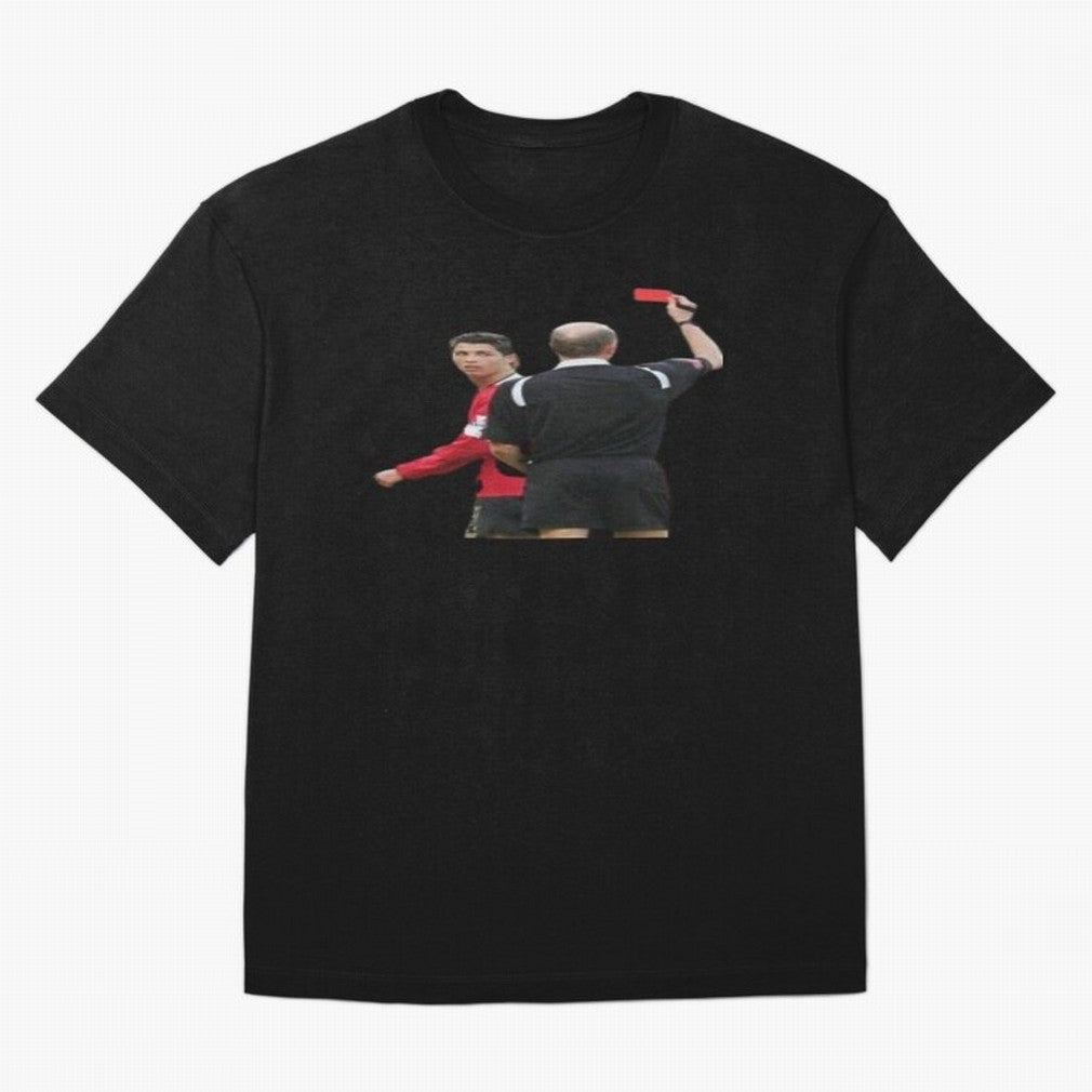 Cristiano Ronaldo Red Card Oversized T-Shirt Join Supporters Worldwide for Global Football Passion for FIFA World Cup 2026 Group Stage, Featuring Cristiano Ronaldo, Haaland and CR7, Spain, Stadium Chants, National Pride, Trophy Dreams and