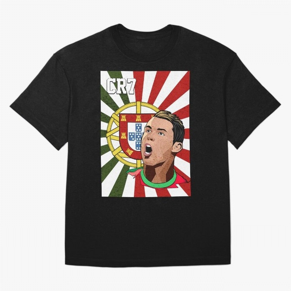 Cristiano Ronaldo 7 Oversized T-Shirt Celebrate Football Dreams Across FIFA World Cup 2026 Spirit, Connected to France, Cristiano Ronaldo, Goal Celebration Energy, Supporter Heritage, Football Icons and Worldwide Tournament Joy; Great for Watch