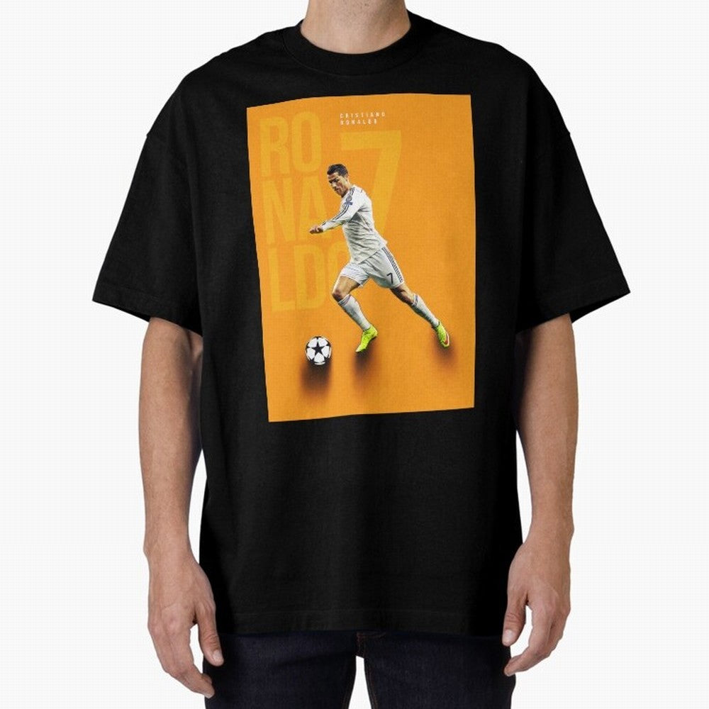 Cristiano Ronaldo 7 Oversized T-Shirt Celebrate National Team Dreams in Global Football Passion for FIFA World Cup 2026 USA Canada Mexico, Inspired by Messi, Neymar and Mbappe, Spain, Stadium Chants, National Pride, Trophy Dreams and Unforgettable
