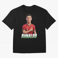Ronaldo Oversized T-Shirt Keep the Match Day Mood of FIFA World Cup 2026 USA Canada Mexico Spirit, Celebrating Portugal, Spain and Germany, Haaland and Mbappe, Football Festival Excitement, Trophy Ambitions, Country Rivalries and Star Player Buzz;