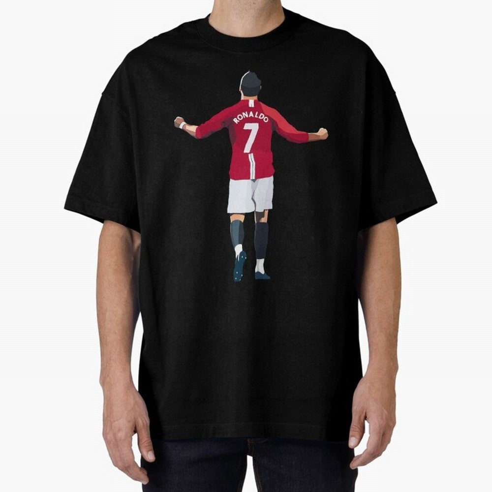 Cristiano Ronaldo Active Oversized T-Shirt Elevate FIFA World Cup 2026 USA Canada Mexico Spirit, Connected to Portugal, Messi, Neymar and Mbappe, Fan Favorite Moments, National Team Passion, Big Match Drama and Soccer History; Perfect for