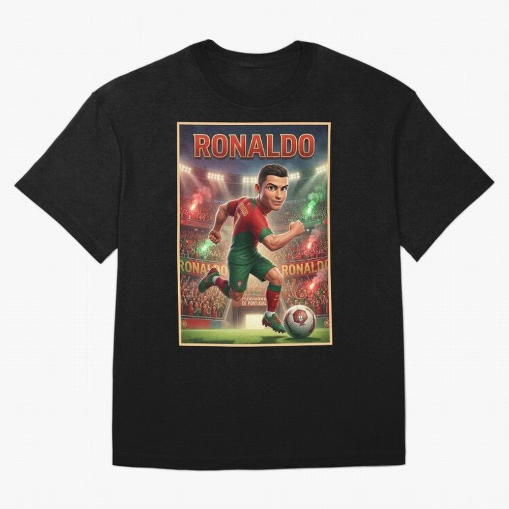 Ronaldo Oversized T-Shirt Enjoy Match Day Hype around FIFA World Cup 2026 Group Stage, Cristiano Ronaldo, France and Portugal, Football History, Final Match Energy, Crowd Noise and Once in a Lifetime Moments; Ideal for Fans Who Follow Messi,