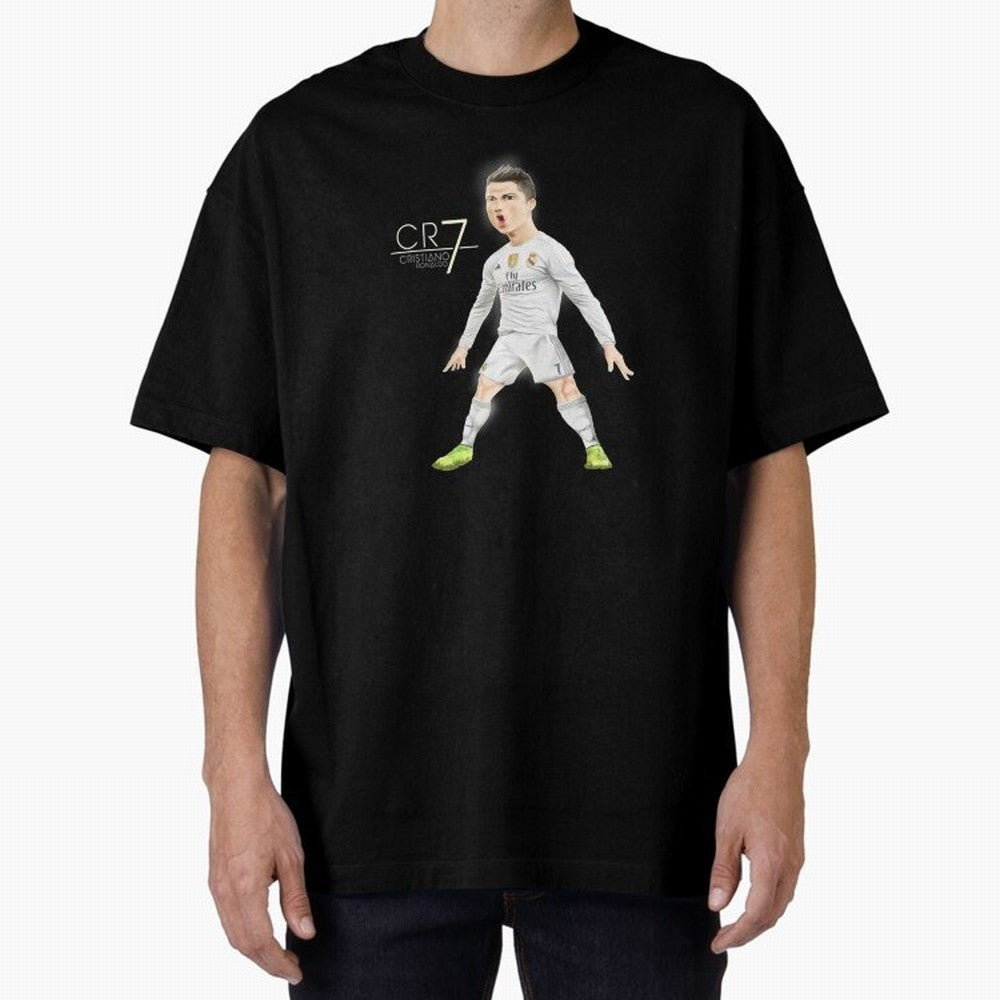 CR7 Oversized T-Shirt Celebrate Football Heritage in the FIFA World Cup 2026 Group Stage Journey through Mbappe and Neymar Highlights, Spain Pride, Football Festival Excitement, Trophy Ambitions, Country Rivalries and Star Player Buzz; Ideal for