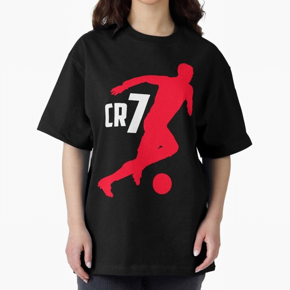 Cristiano Ronaldo Oversized T-Shirt Celebrate Rivalries and Pride in FIFA World Cup 2026 Group Stage Spirit, Connected to Argentina and Brazil, Messi and Cristiano Ronaldo, Classic Soccer Heritage, Championship Pressure, Fan Loyalty and