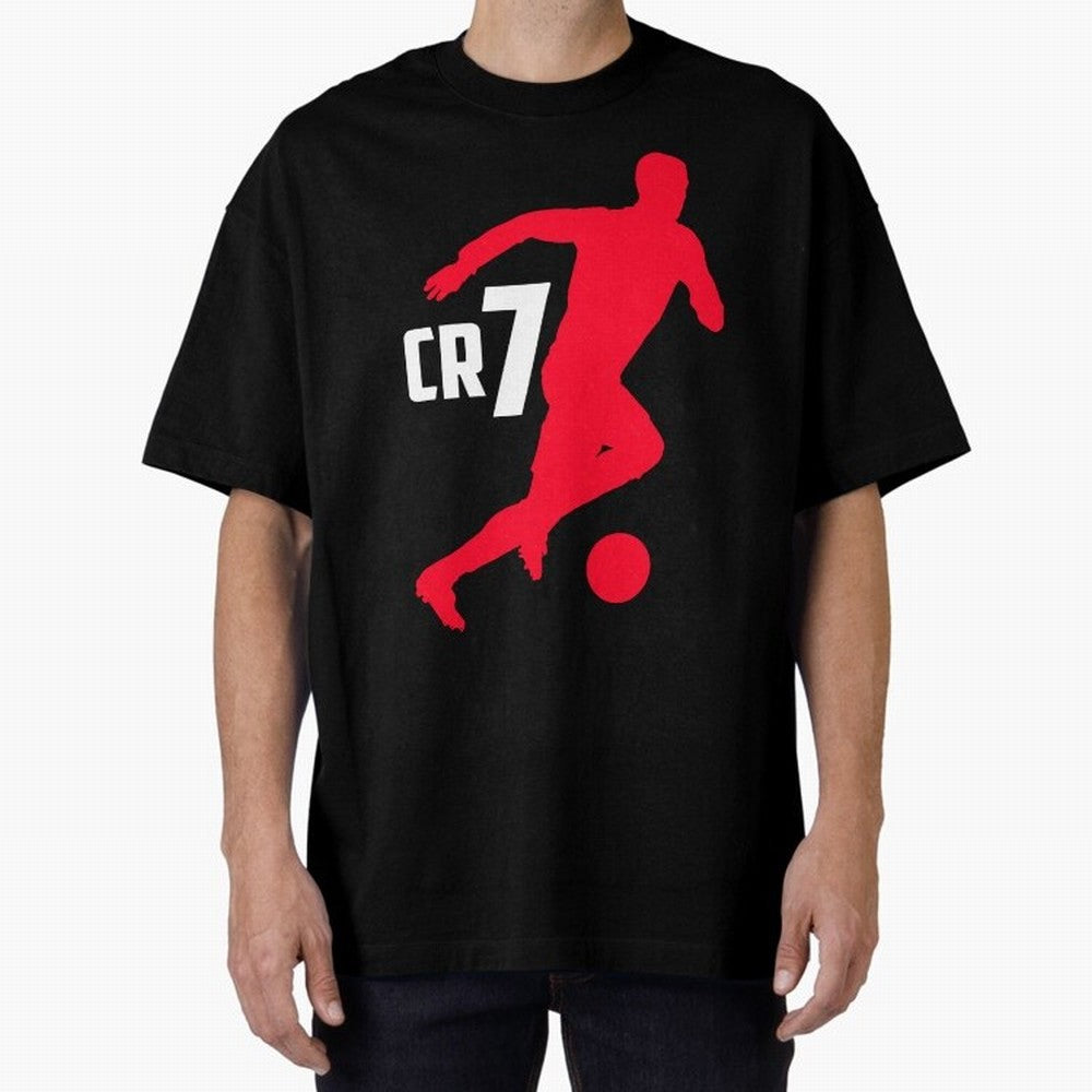 Cristiano Ronaldo Oversized T-Shirt Celebrate Rivalries and Pride in FIFA World Cup 2026 Group Stage Spirit, Connected to Argentina and Brazil, Messi and Cristiano Ronaldo, Classic Soccer Heritage, Championship Pressure, Fan Loyalty and