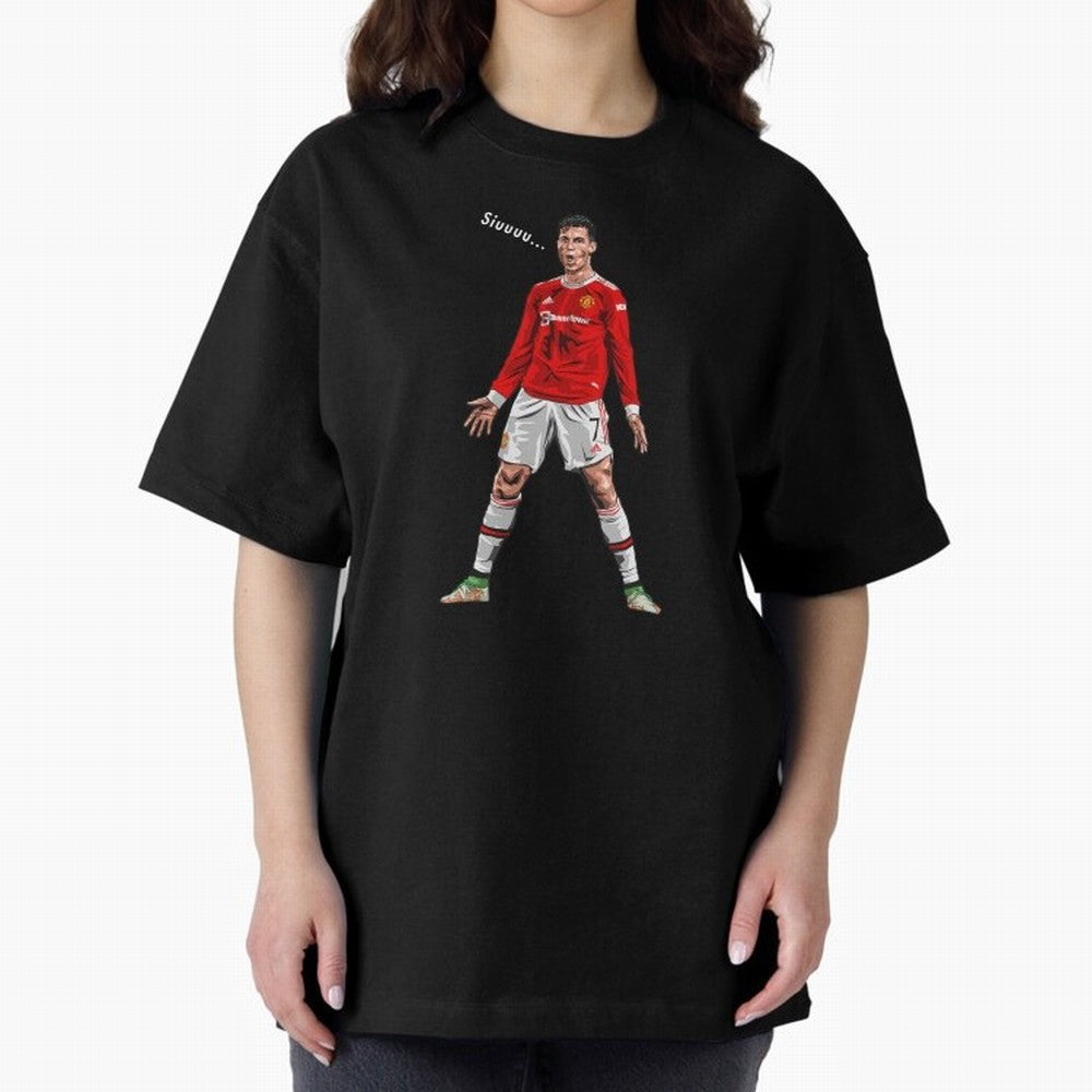 Christiano Ronaldo CR7 Siuuuuu... Oversized T-Shirt Represent Football Lovers during FIFA World Cup 2026 USA Canada Mexico Spirit, Inspired by Argentina, France and Brazil, Neymar, Classic Soccer Heritage, Championship Pressure, Fan Loyalty and