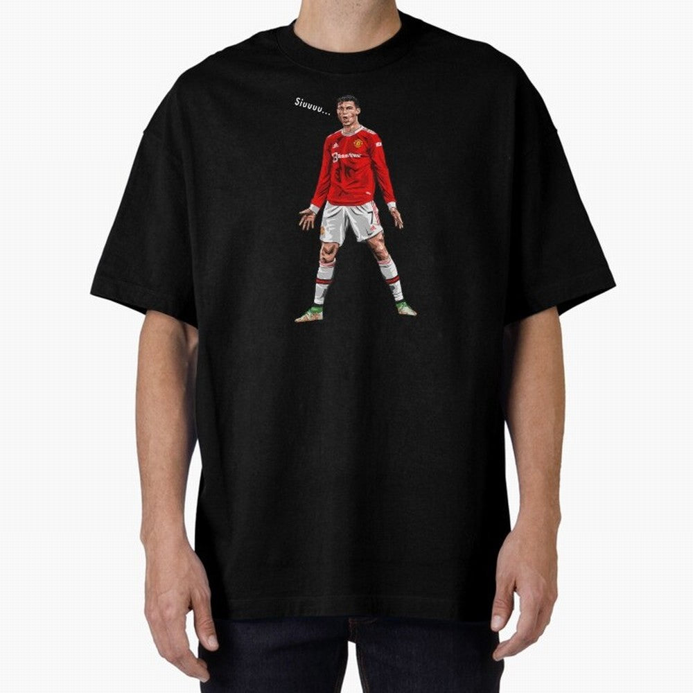 Christiano Ronaldo CR7 Siuuuuu... Oversized T-Shirt Represent Football Lovers during FIFA World Cup 2026 USA Canada Mexico Spirit, Inspired by Argentina, France and Brazil, Neymar, Classic Soccer Heritage, Championship Pressure, Fan Loyalty and