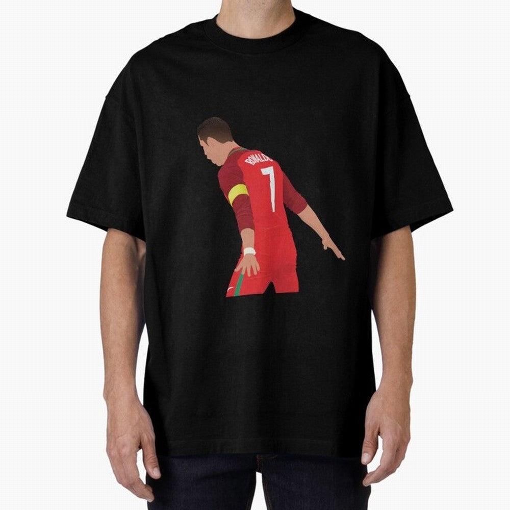 Cristiano Ronaldo - Portugal Oversized T-Shirt Carry the Colors and Pride of the FIFA World Cup 2026 USA Canada Mexico Journey through Cristiano Ronaldo Highlights, Spain Pride, Fan Favorite Moments, National Team Passion, Big Match Drama and