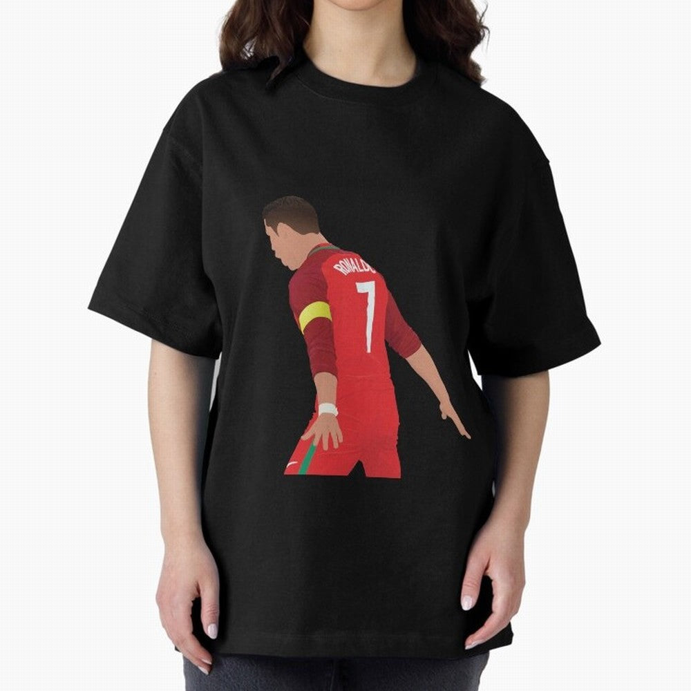 Cristiano Ronaldo - Portugal Oversized T-Shirt Carry the Colors and Pride of the FIFA World Cup 2026 USA Canada Mexico Journey through Cristiano Ronaldo Highlights, Spain Pride, Fan Favorite Moments, National Team Passion, Big Match Drama and