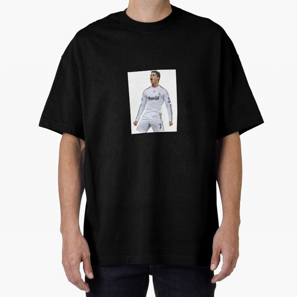 Cristiano Ronaldo 2009 real madrid cr7 Oversized T-Shirt Represent the Passion of FIFA World Cup 2026 for Fans of Neymar and Portugal, Bringing Game Day Rituals, Football Legends, Country Pride and the Road to the Final; Made for Collectors Who