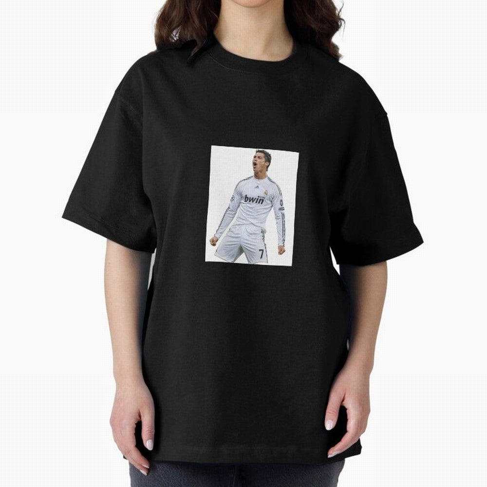 Cristiano Ronaldo 2009 real madrid cr7 Oversized T-Shirt Represent the Passion of FIFA World Cup 2026 for Fans of Neymar and Portugal, Bringing Game Day Rituals, Football Legends, Country Pride and the Road to the Final; Made for Collectors Who