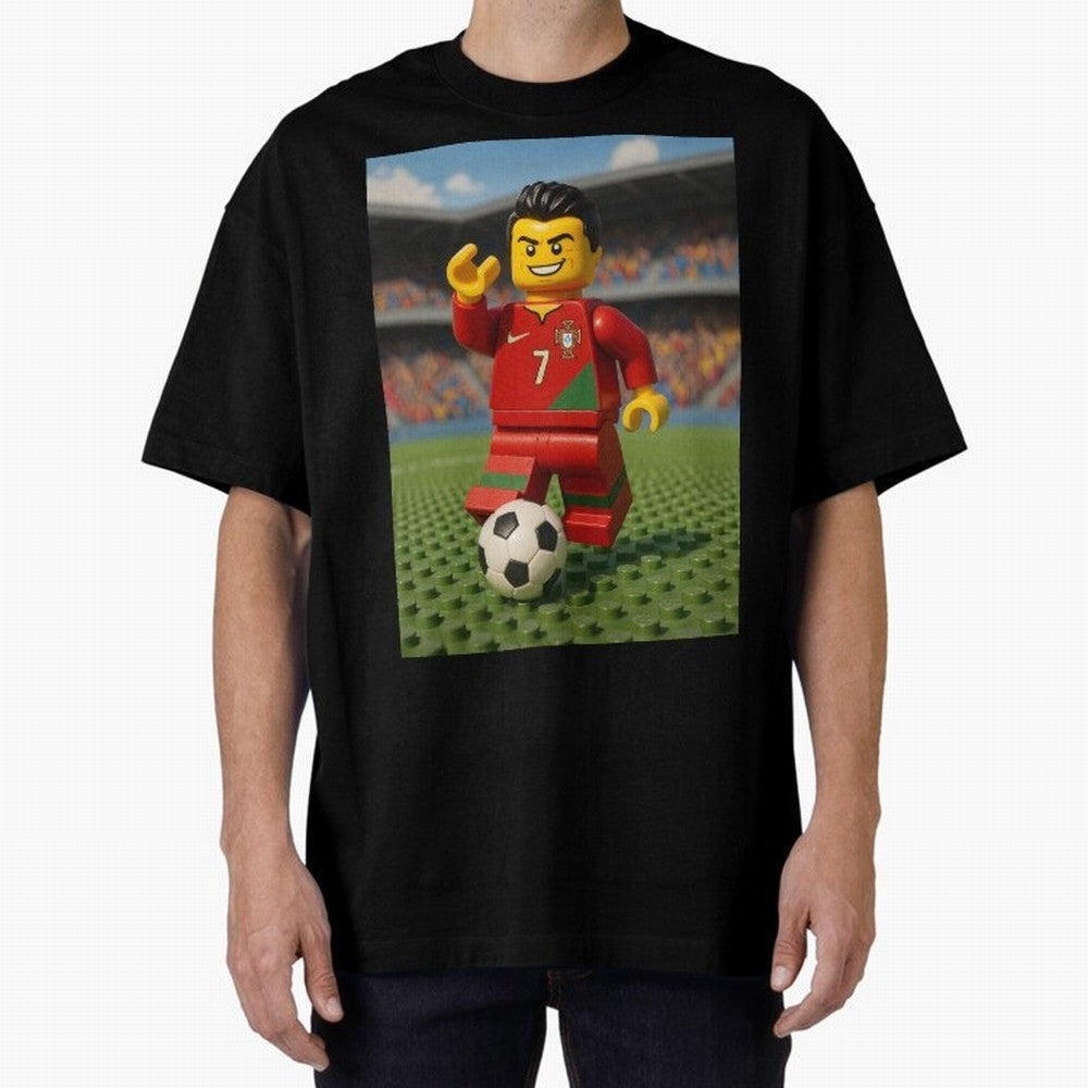 Block CR7 Oversized T-Shirt Make the Season About the FIFA World Cup 2026 USA Canada Mexico Journey through Haaland and Mbappe Highlights, Portugal, Spain and Germany Pride, Worldwide Fan Energy, Dramatic Goals, Stadium Lights and Championship
