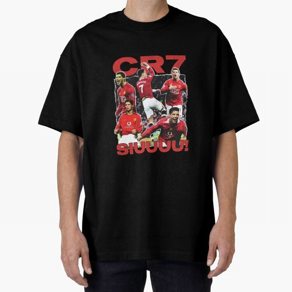 Retro Cristiano Ronaldo Manchester United Oversized T-Shirt Show Passion for the Stars of FIFA World Cup 2026 Featuring Cristiano Ronaldo, Netherlands Energy, Game Day Rituals, Football Legends, Country Pride and the Road to the Final; Ideal for
