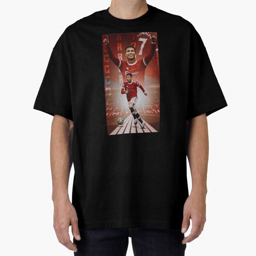 Cristiano Ronaldo Manchester Home 202122 , Ronaldo Gifts, Ronaldo Best Selling , Ronaldo Top Items Oversized T-Shirt Honor the Beautiful Game during Match Day Hype around FIFA World Cup 2026 Group Stage, Messi and Cristiano Ronaldo, France and