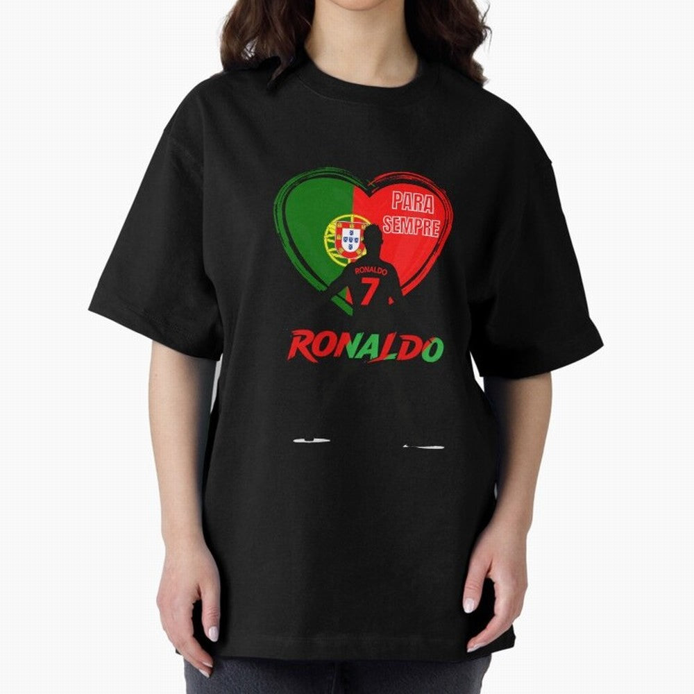 Love Cristiano Ronaldo Oversized T-Shirt Upgrade Match Day Hype around FIFA World Cup 2026, Mbappe and Neymar, Argentina, Retro Football Energy, Iconic Rivalries, Trophy Chase Drama and Stadium Atmosphere; Ideal for Football Dads, Football Moms,