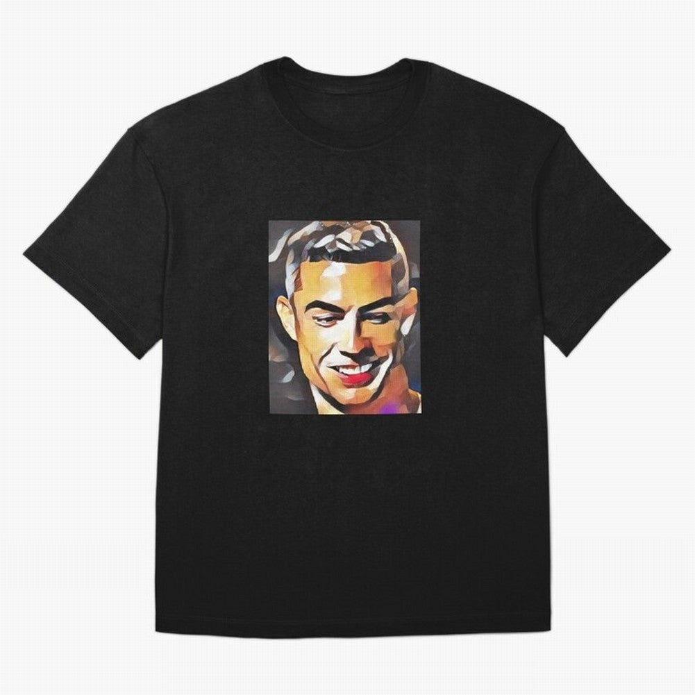 Cristiano Ronaldo Oversized T-Shirt Celebrate Fan Favorites in Global Football Passion for FIFA World Cup 2026 Group Stage, Inspired by Haaland and Mbappe, Portugal, Spain and Germany, Goal Celebration Energy, Supporter Heritage, Football Icons and