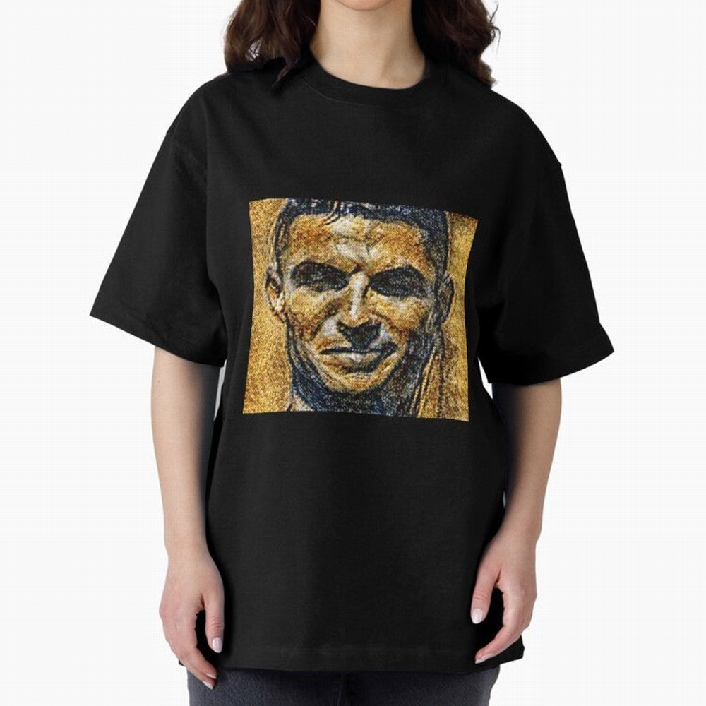 Cristiano Ronaldo Oversized T-Shirt Elevate FIFA World Cup 2026 Group Stage Celebrating Cristiano Ronaldo, Argentina and Brazil Energy, Supporter Pride, Iconic Celebrations, Legendary Names and Global Match Day Energy; Great for Watch Parties,