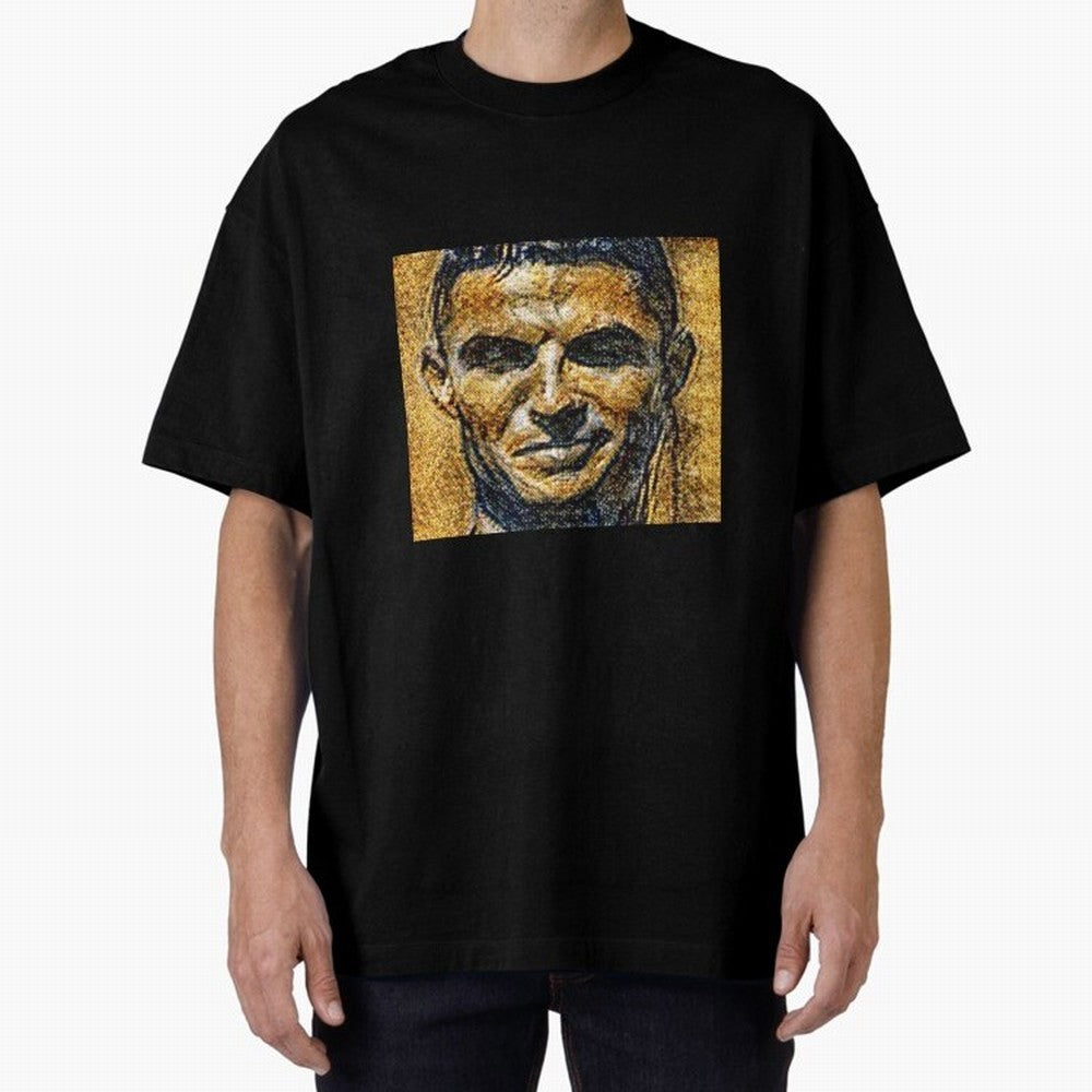 Cristiano Ronaldo Oversized T-Shirt Elevate FIFA World Cup 2026 Group Stage Celebrating Cristiano Ronaldo, Argentina and Brazil Energy, Supporter Pride, Iconic Celebrations, Legendary Names and Global Match Day Energy; Great for Watch Parties,