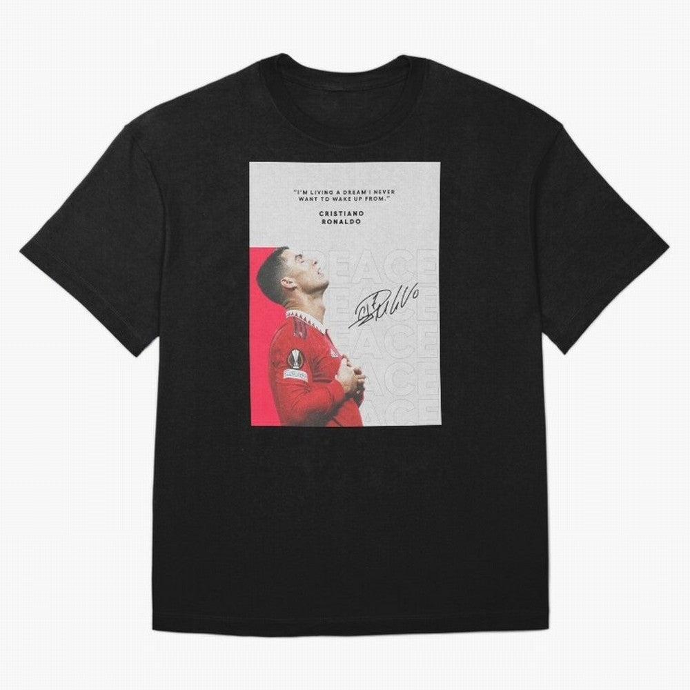 PEACE OF MIND Oversized T-Shirt Carry the Dream of FIFA World Cup 2026 Group Stage Spirit, Inspired by France and Portugal, Cristiano Ronaldo, Game Day Rituals, Football Legends, Country Pride and the Road to the Final; Ideal for Football Dads,