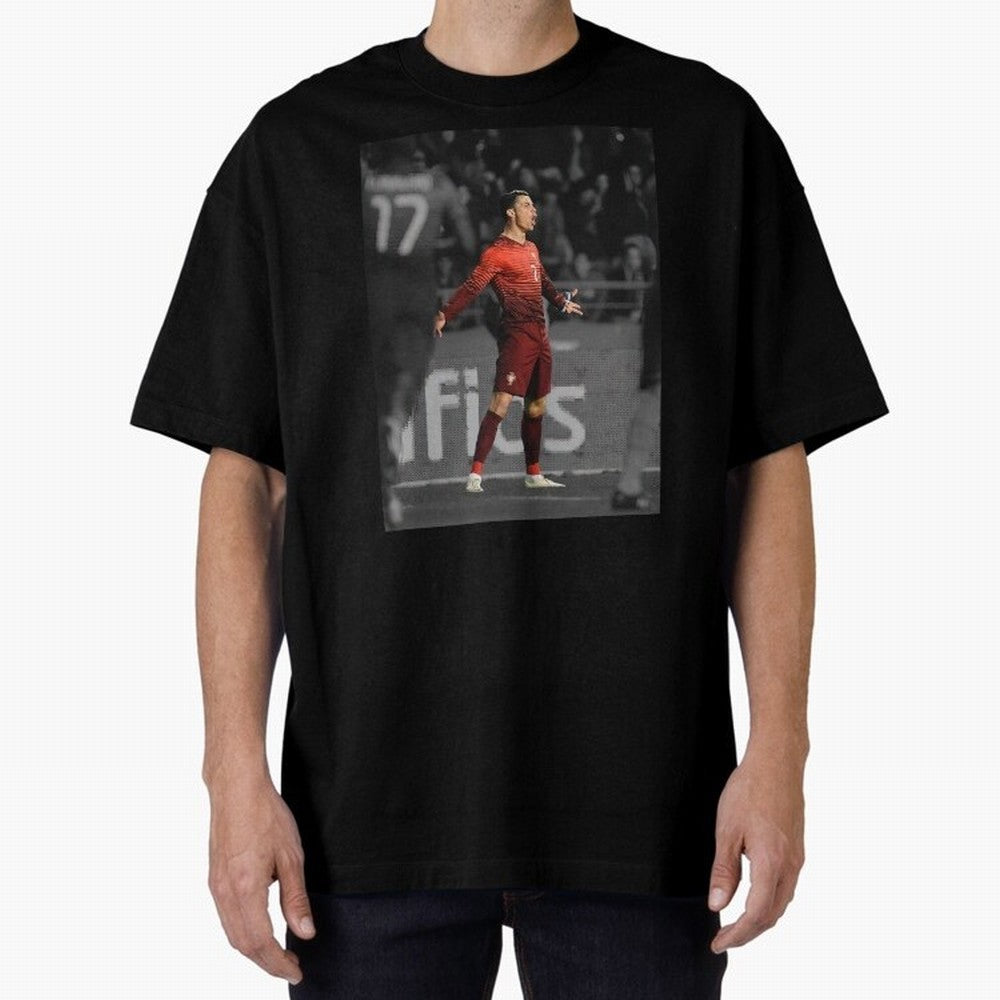 Cristiano Ronaldo Siuuuuuu,Ronaldo Gifts, Ronaldo Best Selling , Ronaldo Top Items Oversized T-Shirt Represent Football Lovers during FIFA World Cup 2026 Spirit, Celebrating Brazil, Portugal and Argentina, CR7, Football History, Final Match Energy,