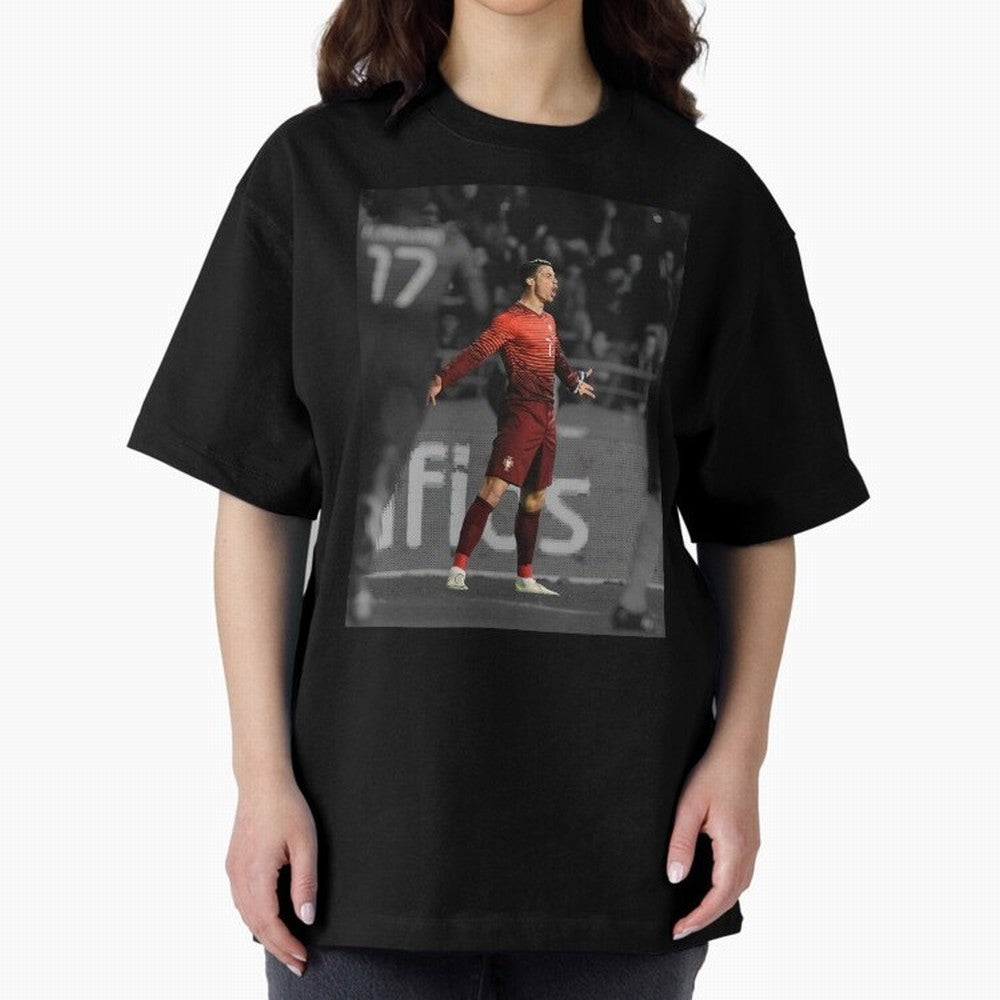 Cristiano Ronaldo Siuuuuuu,Ronaldo Gifts, Ronaldo Best Selling , Ronaldo Top Items Oversized T-Shirt Represent Football Lovers during FIFA World Cup 2026 Spirit, Celebrating Brazil, Portugal and Argentina, CR7, Football History, Final Match Energy,