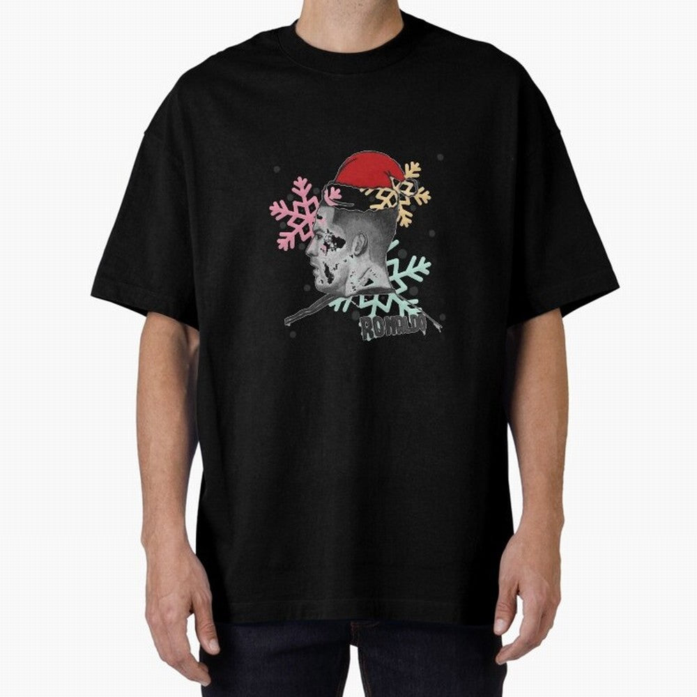 Cristiano Ronaldo and Christmas Oversized T-Shirt Make Game Day About FIFA World Cup 2026 USA Canada Mexico Spirit, Connected to France, Neymar, Championship Spirit, Famous Goals, Roaring Crowds and International Football Unity; Made for Collectors