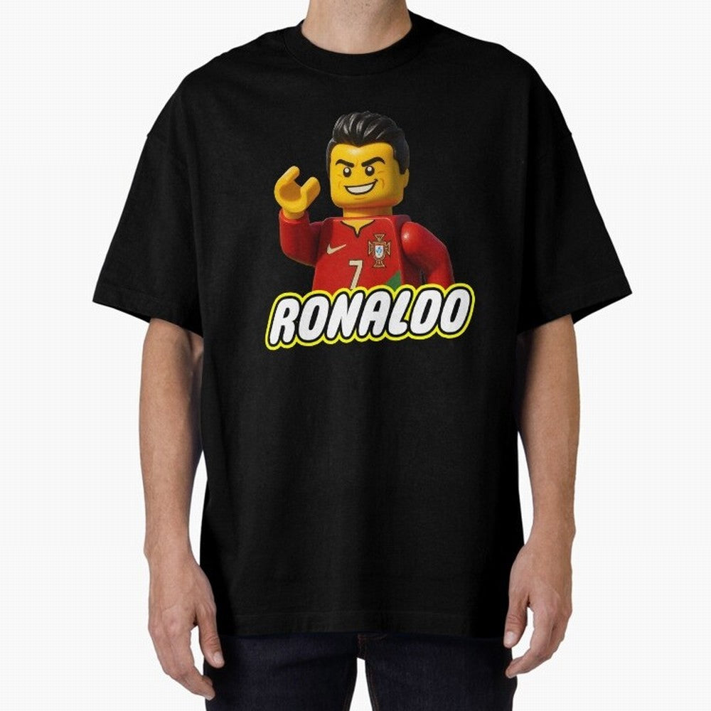 Block CR7 Oversized T-Shirt Show Your Stadium Side during FIFA World Cup 2026 for Fans of Messi, CR7 and Mbappe and Argentina, France and Brazil, Bringing Stadium Memories, Football Loyalty, International Chants and Championship Tradition; Perfect