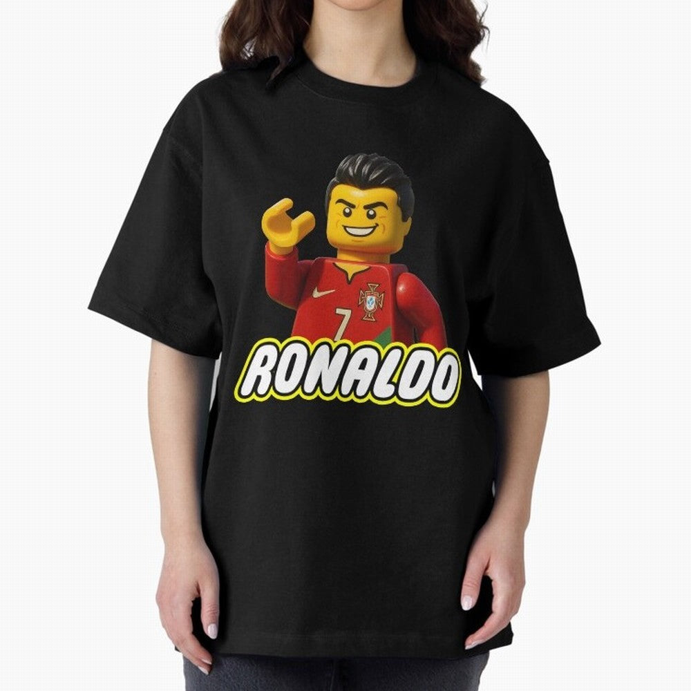 Block CR7 Oversized T-Shirt Show Your Stadium Side during FIFA World Cup 2026 for Fans of Messi, CR7 and Mbappe and Argentina, France and Brazil, Bringing Stadium Memories, Football Loyalty, International Chants and Championship Tradition; Perfect