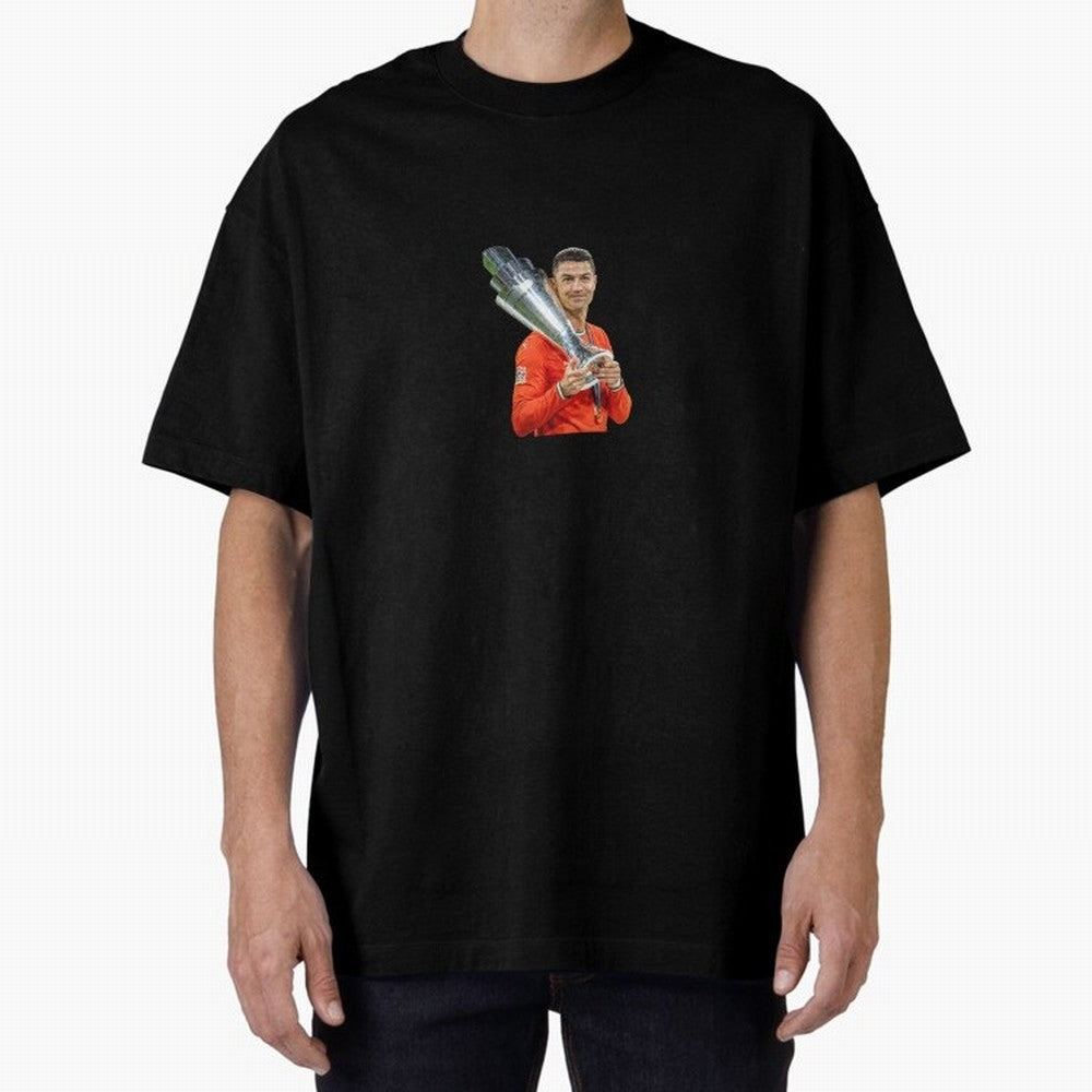 CR7 - Portugal Oversized T-Shirt Discover FIFA World Cup 2026 USA Canada Mexico Spirit, Inspired by France and Portugal, Neymar, Haaland and Cristiano Ronaldo, Football Festival Excitement, Trophy Ambitions, Country Rivalries and Star Player Buzz;