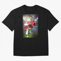 Cristiano Ronaldo Manchester United 4 Oversized T-Shirt Bring Trophy Dreams to Global Football Passion for FIFA World Cup 2026, Filled with Cristiano Ronaldo, Haaland and CR7, Germany, Sports Nostalgia, International Competition, Famous Players and