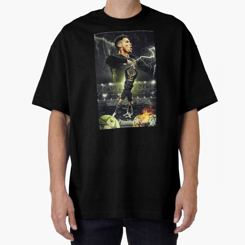 Ronaldo Illustration iPhone Case Oversized T-Shirt Mark FIFA World Cup 2026 Spirit, Inspired by Brazil, Portugal and Argentina, Haaland, Classic Soccer Heritage, Championship Pressure, Fan Loyalty and International Pride; Made for Die Hard