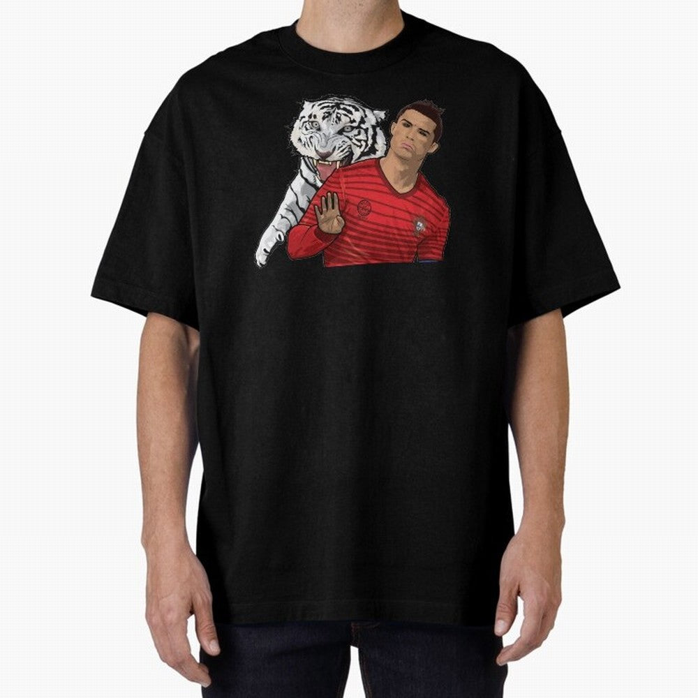 Cristiano Ronaldo Oversized T-Shirt Fuel the Hype around FIFA World Cup 2026 Spirit, Connected to Brazil, CR7 and Messi, Championship Spirit, Famous Goals, Roaring Crowds and International Football Unity; Perfect for People Who Love Argentina,