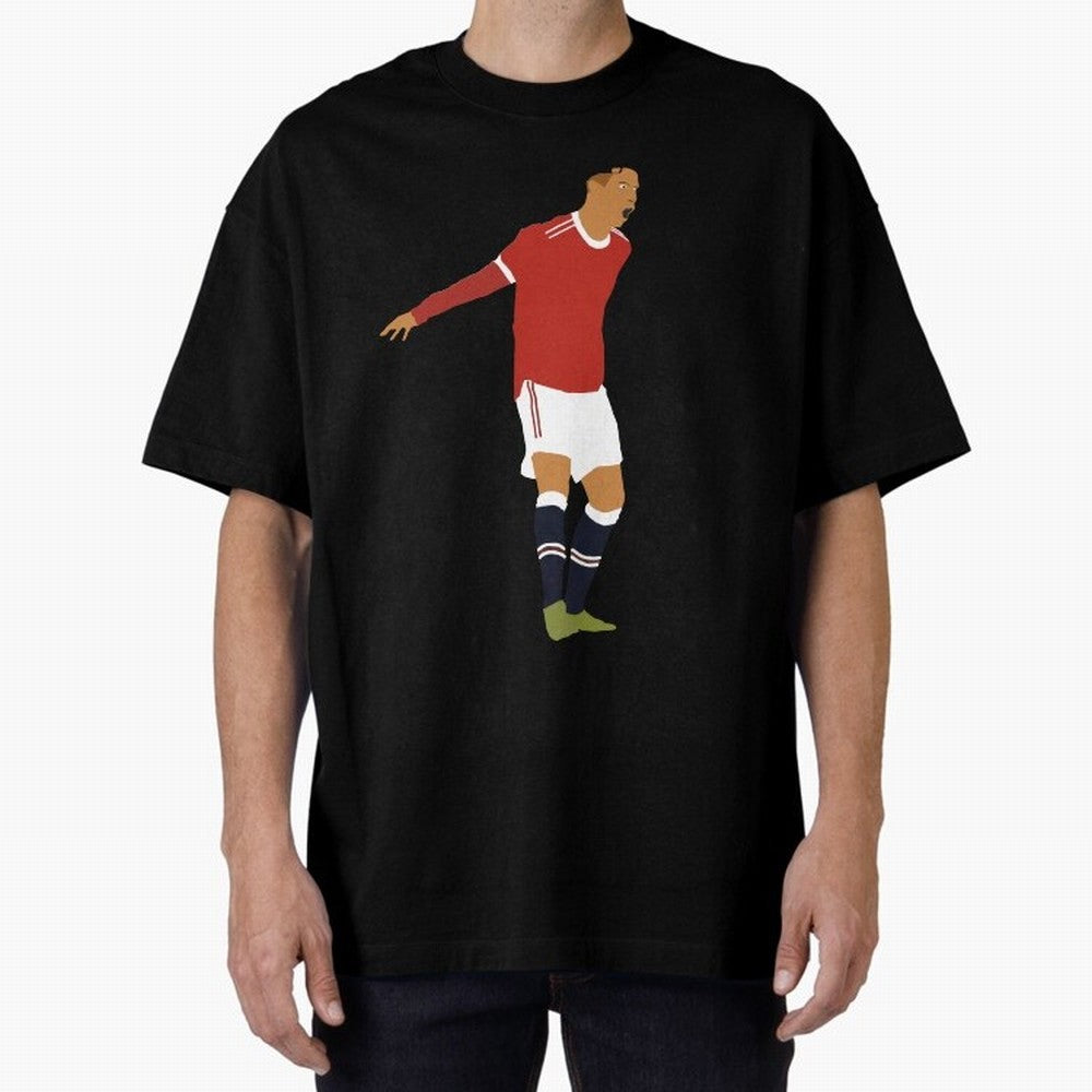 Cristiano Ronaldo Manchester United Oversized T-Shirt Show Match Day Excitement for FIFA World Cup 2026 USA Canada Mexico for Fans of Neymar, Haaland and Cristiano Ronaldo and France, Bringing Match Day Excitement, Supporter Culture, Golden Goals