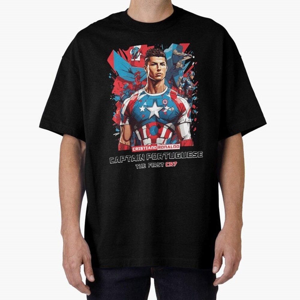 Cristiano Ronaldo Captain Portuguese Oversized T-Shirt Make Game Day About FIFA World Cup 2026 Spirit, Built around Germany, Haaland and Mbappe, Football Passion, Legendary Performances, Festival Vibes and Supporter Community; Made for Collectors