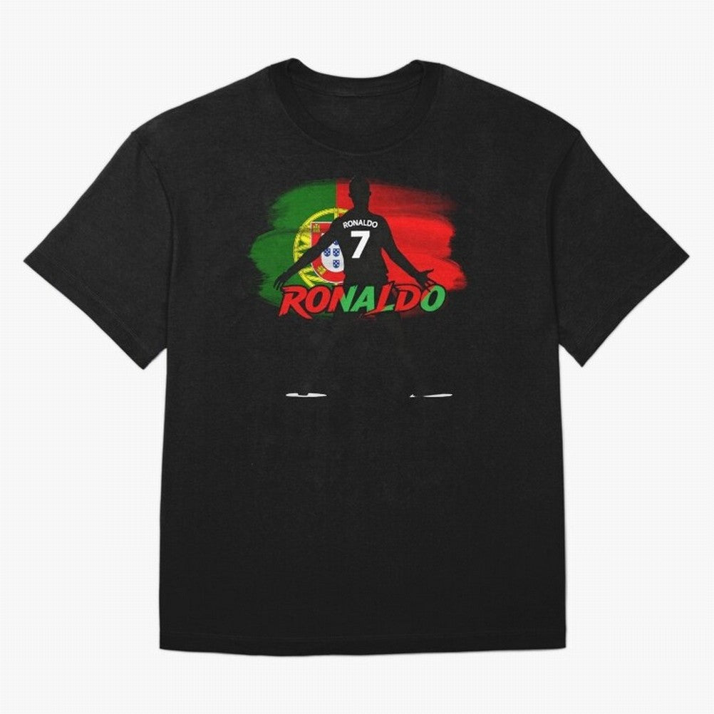 Portugal CR7 Fan World Cup Oversized T-Shirt Show Your Love for FIFA World Cup 2026 USA Canada Mexico Highlighting CR7 and Messi, Argentina and Brazil Energy, Football Festival Excitement, Trophy Ambitions, Country Rivalries and Star Player Buzz;