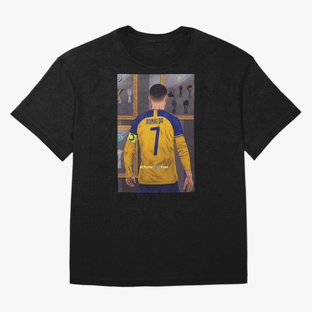 Al Nassr -Cristiano Ronaldo CR7 2023 Oversized T-Shirt Mark FIFA World Cup 2026 Spirit, Inspired by Argentina, France and Brazil, Messi and Cristiano Ronaldo, Football Passion, Legendary Performances, Festival Vibes and Supporter Community; Ideal