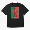CR7 Portugal Oversized T-Shirt Show Fan Pride Across FIFA World Cup 2026 for Fans of Haaland and Mbappe and England and Germany, Bringing Worldwide Fan Energy, Dramatic Goals, Stadium Lights and Championship Celebrations; Perfect for People Who