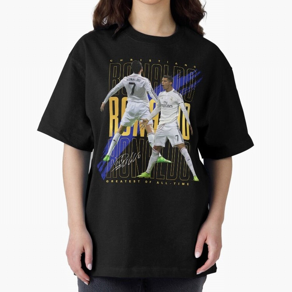 Cristiano Ronaldo Suuiii! Oversized T-Shirt Experience Global Football Passion for FIFA World Cup 2026 USA Canada Mexico, Driven by Mbappe and Neymar, Spain and Netherlands, Match Day Excitement, Supporter Culture, Golden Goals and Global Football