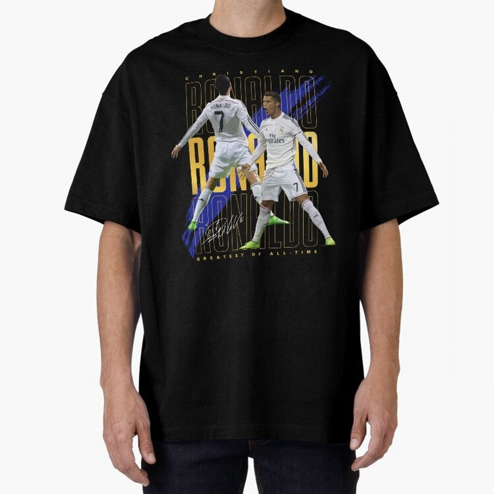 Cristiano Ronaldo Suuiii! Oversized T-Shirt Experience Global Football Passion for FIFA World Cup 2026 USA Canada Mexico, Driven by Mbappe and Neymar, Spain and Netherlands, Match Day Excitement, Supporter Culture, Golden Goals and Global Football