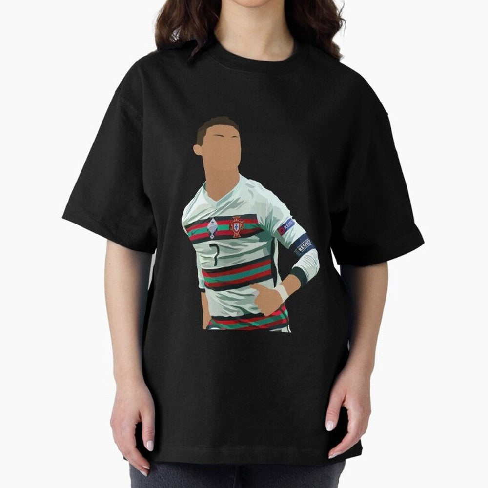 Cristiano Ronaldo Portugal Oversized T-Shirt Bring Match Day Fire to FIFA World Cup 2026 Group Stage Spirit, Highlighting England and Germany, Messi and Cristiano Ronaldo, Retro Football Energy, Iconic Rivalries, Trophy Chase Drama and Stadium