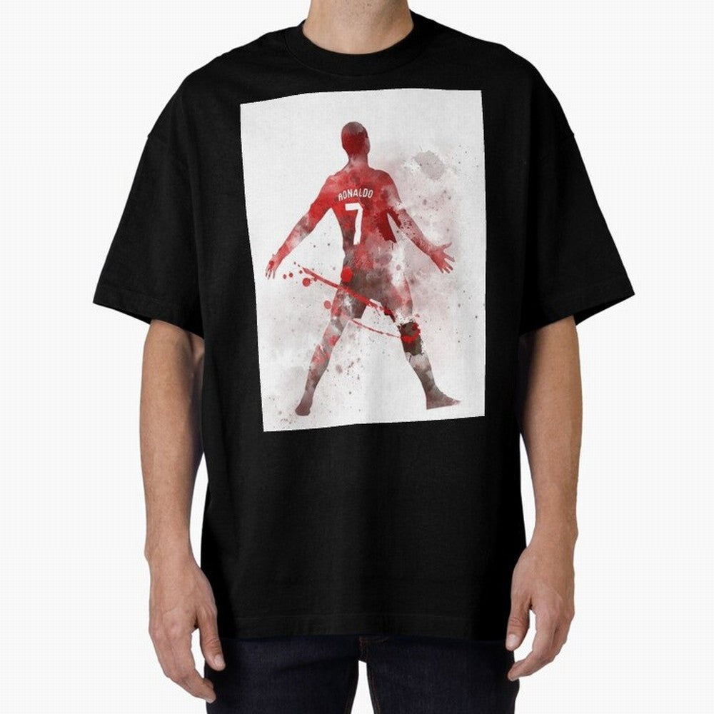 Cristiano Ronaldo Oversized T-Shirt Refresh the FIFA World Cup 2026 Group Stage Journey through CR7 and Messi Highlights, Germany Pride, Stadium Chants, National Pride, Trophy Dreams and Unforgettable Football Memories; Ideal for Fans Who Follow